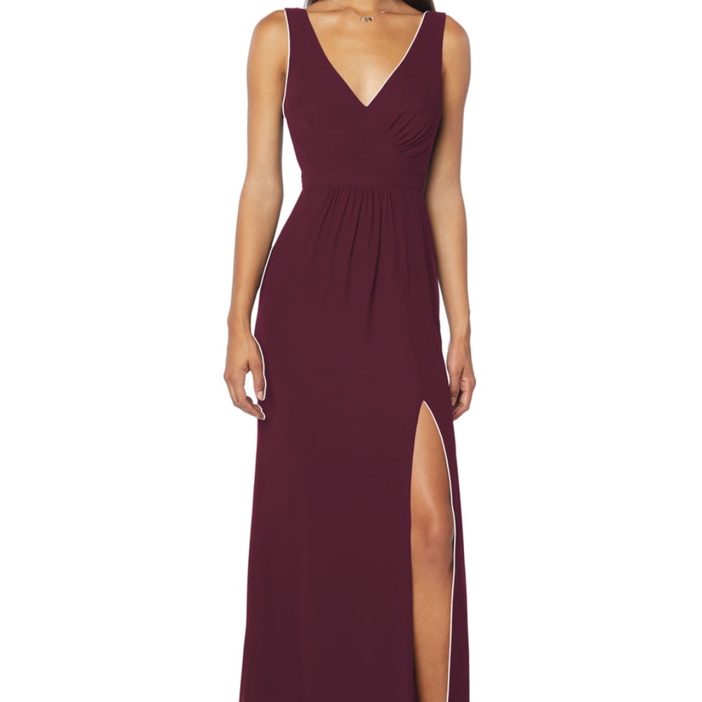 Bill Levkoff chiffon bridesmaid dress